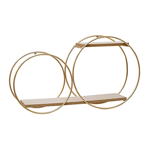 BAZEITFLOW Eisernes Wandregal aus Rundes Wandmontage Design Goldfarbene Aufbewahrungslösung für Wohnzimmer Küche Stilvolle Wanddeko und Platzsparende Organisation BAZEITFLOW Eisernes Wandregal aus Rundes Wandmontage Design Goldfarbene Aufbewahrungslösung für Wohnzimmer Küche Stilvolle Wanddeko und Platzsparende Organisation von BAZEITFLOW