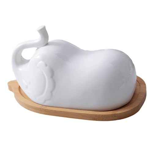 BAZEITFLOW Elefantenkeramikbuttergericht Butterdose Butterbehälter mit gericht butter Butterschüssel Butterplatte Butterteller mit Deckel Butterhalter für die Theke Tierbuttergerichte BAZEITFLOW Elefantenkeramikbuttergericht Butterdose Butterbehälter mit gericht butter Butterschüssel Butterplatte Butterteller mit Deckel Butterhalter für die Theke Tierbuttergerichte von BAZEITFLOW