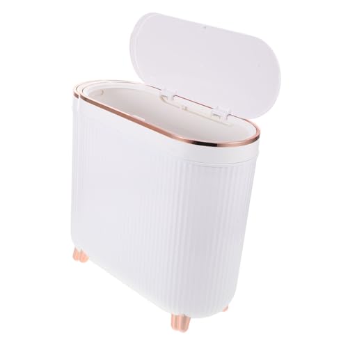 BAZEITFLOW Eleganter Mülleimer mit Deckel Schmaler Bad-abfallbehälter für Enge Räume Geruchsdichter Abfalleimer mit Modernem Design Stilvoller Abfallkorb für Badezimmer Wc und Gäste-wc BAZEITFLOW Eleganter Mülleimer mit Deckel Schmaler Bad-abfallbehälter für Enge Räume Geruchsdichter Abfalleimer mit Modernem Design Stilvoller Abfallkorb für Badezimmer Wc und Gäste-wc von BAZEITFLOW