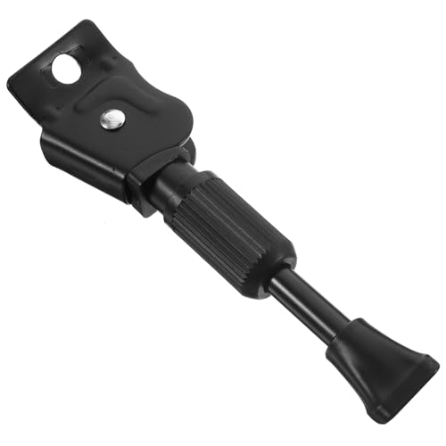 BAZEITFLOW Fahrrad kickstand aus Aluminiumlegierung Robust und Rutschfest für Mountainbikes und Cityräder Einfache Montage Sicherer Stand Unebenem Gelände Dunkles Design von BAZEITFLOW