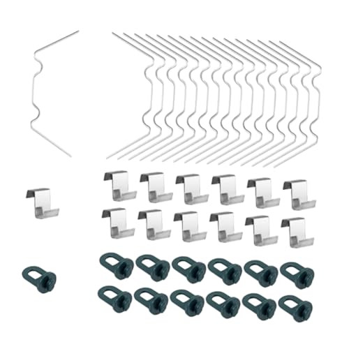 BAZEITFLOW Förmige Gewächshaus Clips Glasbefestigung Robust Rostfrei für Gewächshausverglasung Vielseitig Einsetzbar zur Sicheren Fixierung von Glasscheiben von BAZEITFLOW