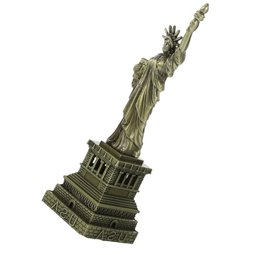 BAZEITFLOW Freiheitsstatue Metall Deko Desktop Figurine Architekturskulptur Büro Wohnzimmer Regal Ornament Edle Textur Glatte Oberfläche Pflegeleicht BAZEITFLOW Freiheitsstatue Metall Deko Desktop Figurine Architekturskulptur Büro Wohnzimmer Regal Ornament Edle Textur Glatte Oberfläche Pflegeleicht von BAZEITFLOW
