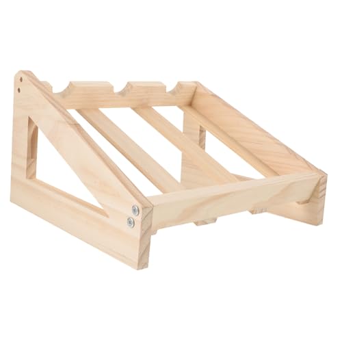 BAZEITFLOW Freistehendes Weinflaschenregal aus Holz Eleganter Tisch Weinhalter für Flaschen für Wohnzimmer Stilvolle Dekoration von BAZEITFLOW