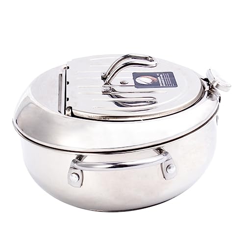 BAZEITFLOW Fritteuse mit Temperaturkontrolle und Ölfilter Mini Frittierpfanne für Induktionskochfelder und Gasherde Küchenthermometer und Abdeckungsdesign für Verschiedene Kochbedürfnisse BAZEITFLOW Fritteuse mit Temperaturkontrolle und Ölfilter Mini Frittierpfanne für Induktionskochfelder und Gasherde Küchenthermometer und Abdeckungsdesign für Verschiedene Kochbedürfnisse von BAZEITFLOW