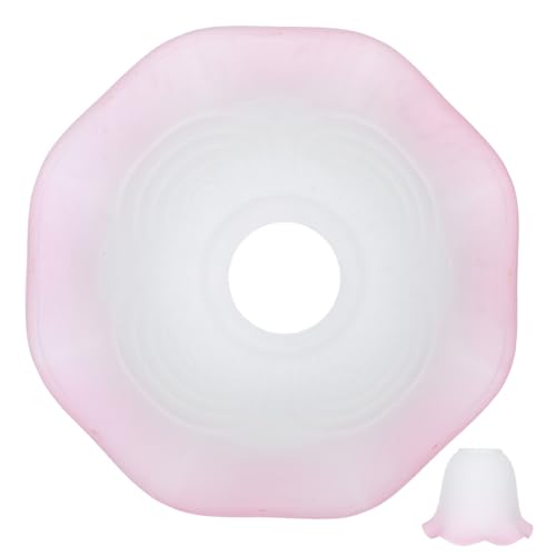 BAZEITFLOW Frosted Glass Pendant Lamp Shade Socket Aperture Scandinavian Flower Shaped Design Heat Dissipation Ambient Lighting For Modern Home von BAZEITFLOW