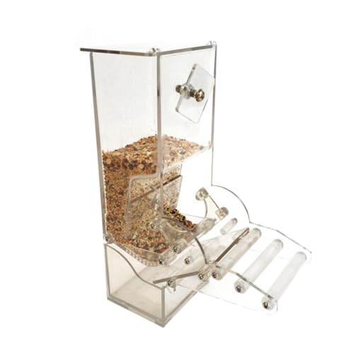 BAZEITFLOW Füttern Von Utensilien Und Lebensmittelkästen Vogelkäfig-Feeder Kein Durcheinander Papageien Futterautomat Vogel Fütterer Futterspender Vogelfutterautomat Für Papageien Birdfeeder von BAZEITFLOW