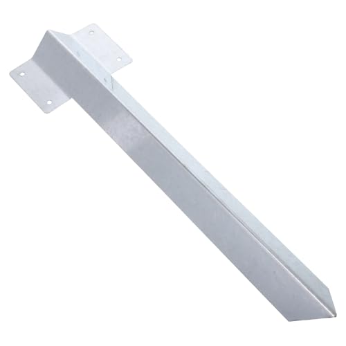 BAZEITFLOW Galvanisierter Metall Zaunpfosten Halter Robuster Erdspieß zur Befestigung und Stabilisierung von Gartenbeeten Vielseitiger Zaunpfostenanker für Außenbereiche und Rasenflächen von BAZEITFLOW