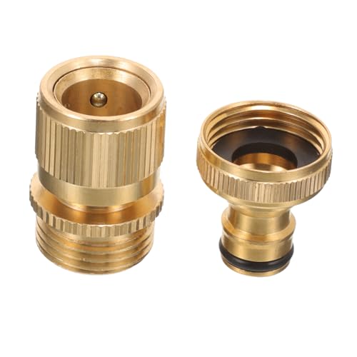 BAZEITFLOW Gartenschlauch Schnellverbinder aus Messing Robust und Hitzebeständig Einfach zu Montieren für Reparatur und Verbindung von Wasserschläuchen im Gartenbereich BAZEITFLOW Gartenschlauch Schnellverbinder aus Messing Robust und Hitzebeständig Einfach zu Montieren für Reparatur und Verbindung von Wasserschläuchen im Gartenbereich von BAZEITFLOW