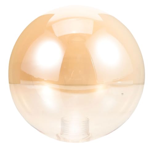 BAZEITFLOW Glaskugel Lampenschirm Ersatz Amberfarbenes Glas Ømm Gewinde Deckenleuchte Pendelleuchte Ersatzschirm Eleganter Lampenschirm für Wohnzimmer Schlafzimmer Tischlampe von BAZEITFLOW