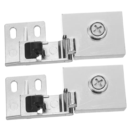 BAZEITFLOW Glastürscharnier Ersatz Glasklemmscharniere Duschtürbeschläge Teile Duschtürscharniere Ersatzglas Scharnier Glas Duschtürbeschlagsatz Scharnier Duschtür Silber von BAZEITFLOW