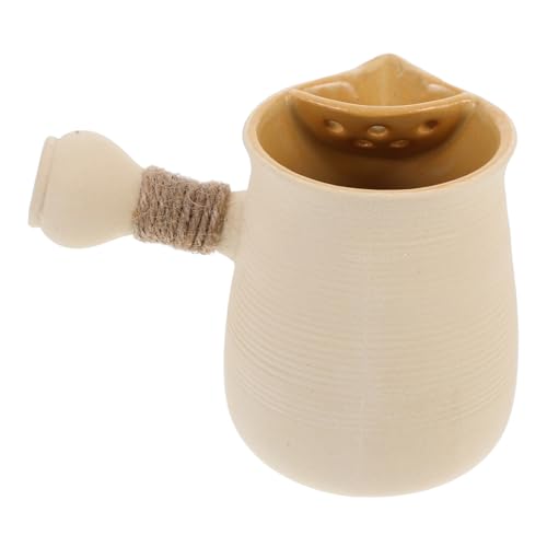 BAZEITFLOW Großer Keramik Kaffeekessel für Freie Feuerstelle Leichter Camping Teekessel mit Grober Keramik Hitzebeständig zum Kochen von Tee Kaffee und Suppe Beim Outdoor Camping von BAZEITFLOW