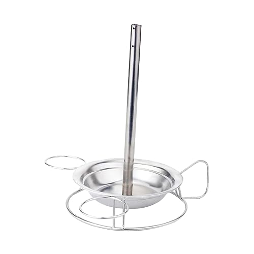 BAZEITFLOW Hähnchenhalter und Bratrost mit Edelstahlplatten Ergonomisch Geformter Stabiler Grillrost zum Senkrechten Braten von Geflügel Geeignet für Gasgrill Holzkohlegrill und Backofen von BAZEITFLOW