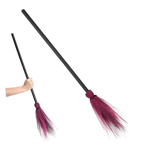BAZEITFLOW Halloween Hexenbesen Besenstiel Requisit Rosa Kreativer Reisigbesen Für Halloween Party Kostüm Hexen Mädchen Deko BAZEITFLOW Halloween Hexenbesen Besenstiel Requisit Rosa Kreativer Reisigbesen Für Halloween Party Kostüm Hexen Mädchen Deko von BAZEITFLOW