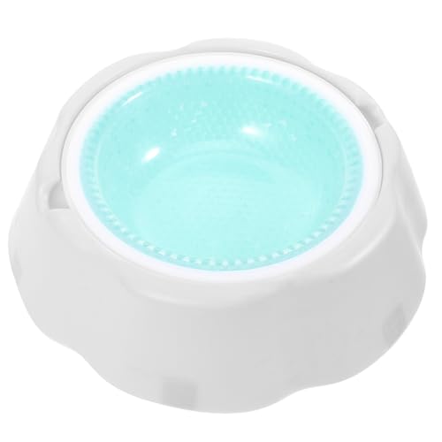 BAZEITFLOW Haustier Kühlnapf mit Rutschfestem Boden Langlebige Sommer Trinkschale für Katze und Hund Stabile Grüne Kühlbar Gesundes Material zum Abkühlen und Füttern von BAZEITFLOW