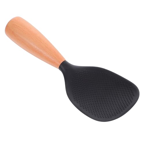 BAZEITFLOW Hitzebeständiger Reislöffel aus Silikon mit Rutschfestem Holzgriff Selbststehender Antihaftbeschichteter Reispaddel für Einfachen Reisservice Küche Wiederverwendbar und Leicht zu BAZEITFLOW Hitzebeständiger Reislöffel aus Silikon mit Rutschfestem Holzgriff Selbststehender Antihaftbeschichteter Reispaddel für Einfachen Reisservice Küche Wiederverwendbar und Leicht zu von BAZEITFLOW
