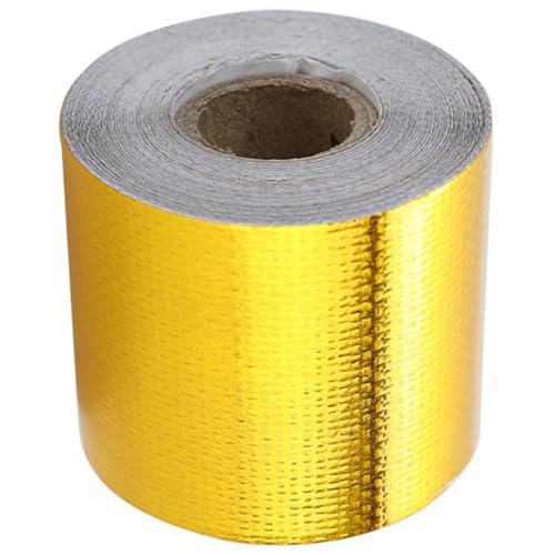 BAZEITFLOW Hitzebeständiges Aluminium Klebeband Industrie Reparaturband für Heizungsrohre Dichtungsband und Flexibel für Rohrisolierung und Metallflächen von BAZEITFLOW