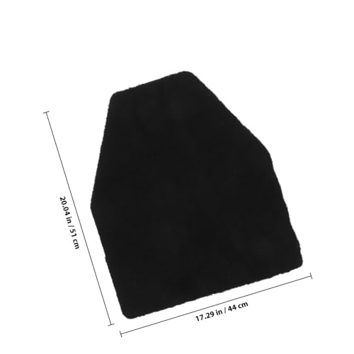 BAZEITFLOW Hochabsorbierende Urinalmatte Rutschfest mit Tpr boden Schutzmatte für Herren Wc Badezimmer Langlebig Hygienisch und Stabil in Klassischem Schwarz von BAZEITFLOW