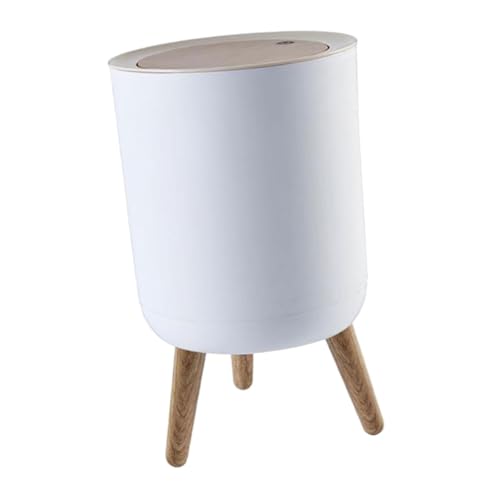 BAZEITFLOW Hoher Küchenmülleimer mit Druckdeckel Holzmaserung Großer Fassungsvermögen Ergonomisch Hoher Fuß Leicht zu Reinigen Vielseitig für Bad Wohnzimmer und Büro Geeignet BAZEITFLOW Hoher Küchenmülleimer mit Druckdeckel Holzmaserung Großer Fassungsvermögen Ergonomisch Hoher Fuß Leicht zu Reinigen Vielseitig für Bad Wohnzimmer und Büro Geeignet von BAZEITFLOW
