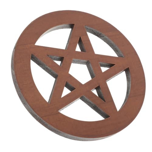 BAZEITFLOW Holz Altar untersetzer mit Geschnitztem Stern Motiv Vintage Deko für Wohnräume Küche Schlafzimmer Handgefertigtes Rituelles Holzornament Geschenkidee BAZEITFLOW Holz Altar untersetzer mit Geschnitztem Stern Motiv Vintage Deko für Wohnräume Küche Schlafzimmer Handgefertigtes Rituelles Holzornament Geschenkidee von BAZEITFLOW