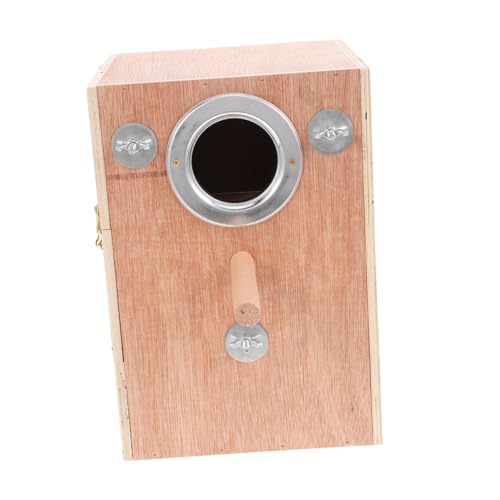 BAZEITFLOW Holz Brutkasten für Wellensittiche mit Sitzstange Wetterfester Hängender Nistkasten für Außenbereich Natürlicher Lebensraum Platzsparendes Design für Sittiche Nymphensittiche BAZEITFLOW Holz Brutkasten für Wellensittiche mit Sitzstange Wetterfester Hängender Nistkasten für Außenbereich Natürlicher Lebensraum Platzsparendes Design für Sittiche Nymphensittiche von BAZEITFLOW