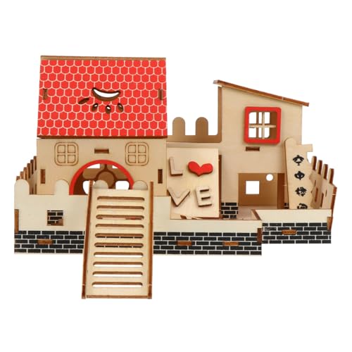 BAZEITFLOW Holz Hamster Kletterleiter für Kleine Haustiere Wie Hamster Mäuse Rennmäuse Gerbils Atmungsaktives Nest mit Robustem Design für Balance und Bewegung für Käfig und BAZEITFLOW Holz Hamster Kletterleiter für Kleine Haustiere Wie Hamster Mäuse Rennmäuse Gerbils Atmungsaktives Nest mit Robustem Design für Balance und Bewegung für Käfig und von BAZEITFLOW