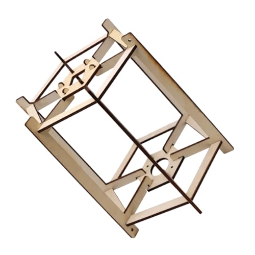 BAZEITFLOW Holz Laternenhalterung Sechseckiger Lampenrahmen Dekorativer Lampenhalter DIY Lampenhalter für Hängelampen und Laternen Langlebig Vielseitig Einsetzbar für Zuhause Restaurant von BAZEITFLOW