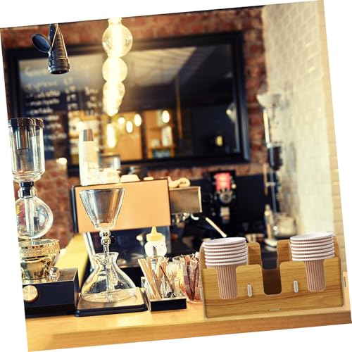 BAZEITFLOW Holz Papierbecherhalter für Tischplatte Mehrfacher Pappbecher Organizer Platzsparender Kaffee Station Organizer für Büro Zuhause Restaurant Stilvolles Kaffee Zubehör aus Kirschholz BAZEITFLOW Holz Papierbecherhalter für Tischplatte Mehrfacher Pappbecher Organizer Platzsparender Kaffee Station Organizer für Büro Zuhause Restaurant Stilvolles Kaffee Zubehör aus Kirschholz von BAZEITFLOW
