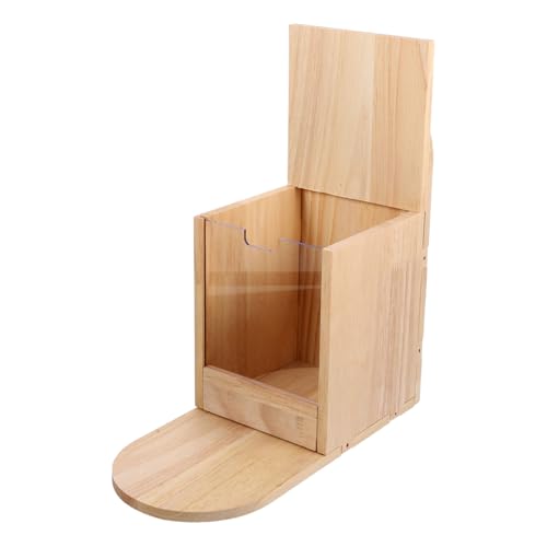 BAZEITFLOW Holz-Squirrel Feeder Table Robuster Und Wetterfester Futterspender Für Eichhörnchen Im Freien Für Garten Und Balkon Enthält Platz Für Nüsse Und Kastanien von BAZEITFLOW