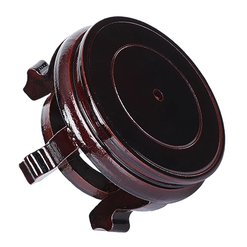 BAZEITFLOW Holzständer Massivem Runder Display Sockel Durchmesser bis Belastbar Dekorativer Halter für Vasen Pflanzgefäße Buddha Figuren für und Gartendekor von BAZEITFLOW