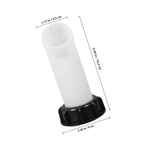 BAZEITFLOW IBC Tote Adapter Grobgewinde Auslaufstutzen Ventil mit Verlängerungsrohr Robust Auslaufsicher Einfache Installation für Regenwassertank und Chemikalientonne von BAZEITFLOW