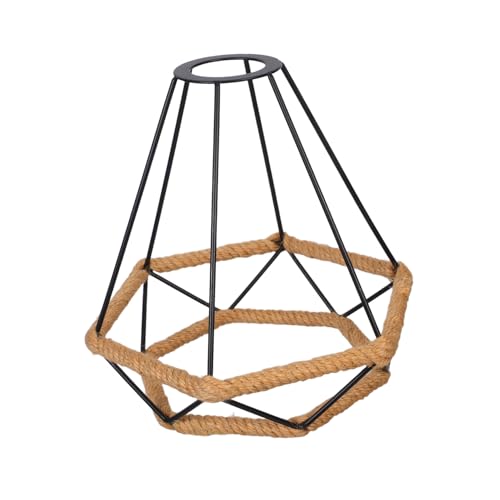 BAZEITFLOW Industrieller Eisendraht Lampenschirm Pendelleuchte Ersatzschirm Vintage Robustes Metall Material Sanfte Lichtdiffusion für Flur Wohnzimmer Schwarz BAZEITFLOW Industrieller Eisendraht Lampenschirm Pendelleuchte Ersatzschirm Vintage Robustes Metall Material Sanfte Lichtdiffusion für Flur Wohnzimmer Schwarz von BAZEITFLOW