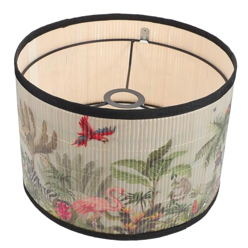 BAZEITFLOW Japanischer Holz Lampenschirm Vielseitiger Handgefertigter Lampendekor für Tisch und Hängelampe Staubdicht Natürlicher Eleganter Wohnraumbeleuchtung Akzent ohne Stromkabel Einfach von BAZEITFLOW