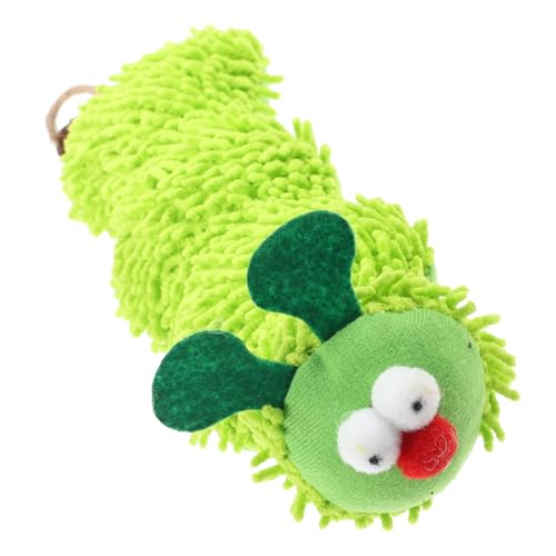 BAZEITFLOW Katzenminze Plüsch Kauspielzeug in Raupenform Interaktives Katzenspielzeug für Drinnen Kätzchen Selbstbeschäftigung und Fitnessförderung von BAZEITFLOW