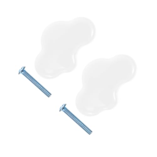 BAZEITFLOW Keramik Möbelgriff Cartoon Wolkenform Einzel Schrankgriff Kinderfreundlicher Korrosionsbeständiger Türknopf für Kommode und Kinderzimmermöbel Ergonomisch und Langlebig von BAZEITFLOW
