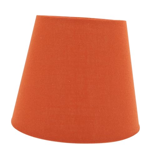 BAZEITFLOW Kleiner Lampenschirm Fassung Vintage Stil Konischer Stoffschirm in Rostrot Stabiler Lampenabdeckung für Tischlampe Geeignet für Schlafzimmer Hotel Einfach zu Montieren Vielseitig von BAZEITFLOW