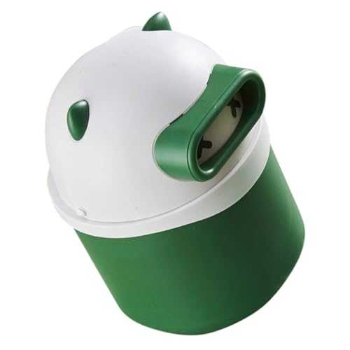 BAZEITFLOW Kleiner Tischabfalleimer mit Deckel Niedlicher Panda Mülleimer Mini Desktop Papierkorb für Büro Schlafzimmer und Küche Geruchsdicht Kompakt und Praktisch Platzsparend in von BAZEITFLOW