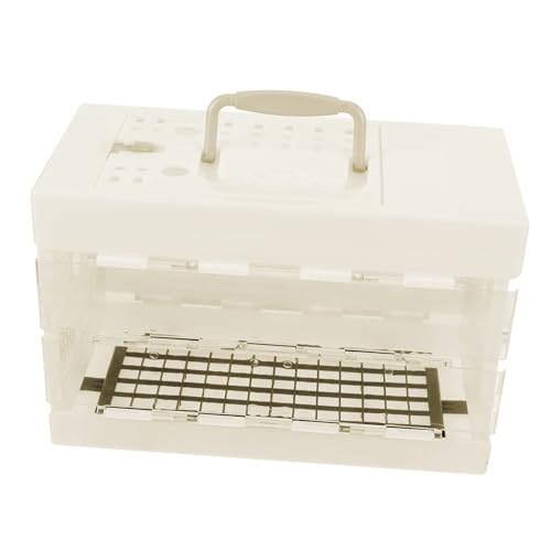 BAZEITFLOW Kleiner Tragbarer Vogelkäfig für Papageien und Wellensittiche Sicherer Outdoor Reisekäfig Multifunktional Leicht zu Tragen für Ausflüge und Wanderungen mit Haustiervögeln BAZEITFLOW Kleiner Tragbarer Vogelkäfig für Papageien und Wellensittiche Sicherer Outdoor Reisekäfig Multifunktional Leicht zu Tragen für Ausflüge und Wanderungen mit Haustiervögeln von BAZEITFLOW