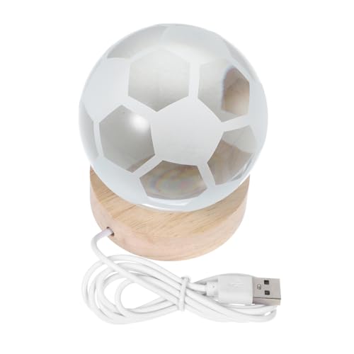 BAZEITFLOW Kristallkugel Fußball Nachtlicht mit USB Holzsockel Fernbedienung LED Farbwechsel Dekorative Fußball Lampe für Jungen Sport Fans Geburtstagsgeschenk Stimmungsvolles Nachtlicht BAZEITFLOW Kristallkugel Fußball Nachtlicht mit USB Holzsockel Fernbedienung LED Farbwechsel Dekorative Fußball Lampe für Jungen Sport Fans Geburtstagsgeschenk Stimmungsvolles Nachtlicht von BAZEITFLOW