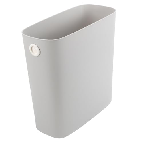 BAZEITFLOW Küchenabfallbehälter Schmaler Müllbehälter mit Großem Fassungsvermögen für Enge Räume Stilvoller Abfalleimer aus Langlebigem Kunststoff Neutraler Grauton für Bad Küche BAZEITFLOW Küchenabfallbehälter Schmaler Müllbehälter mit Großem Fassungsvermögen für Enge Räume Stilvoller Abfalleimer aus Langlebigem Kunststoff Neutraler Grauton für Bad Küche von BAZEITFLOW