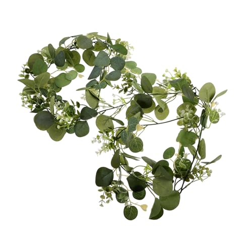 BAZEITFLOW Künstliche Eukalyptusgirlande Grün Frische Optik Langlebig Vielseitig Einsetzbar für Wand Fenster Türdekoration Innen Außen Valentinstag Rattan Deko BAZEITFLOW Künstliche Eukalyptusgirlande Grün Frische Optik Langlebig Vielseitig Einsetzbar für Wand Fenster Türdekoration Innen Außen Valentinstag Rattan Deko von BAZEITFLOW