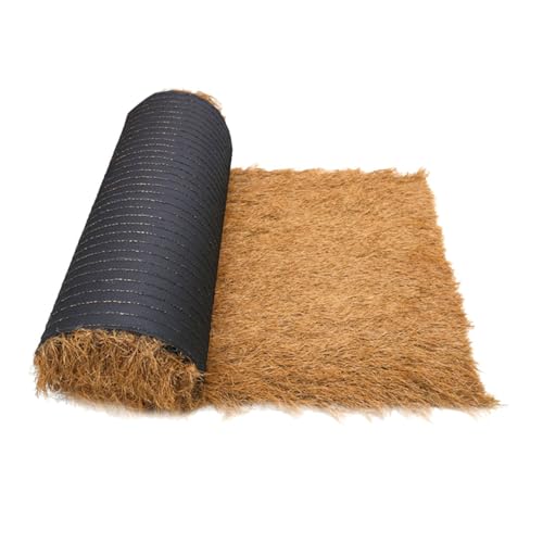 BAZEITFLOW Künstliches Strohdach Gelb Dichtes Landschaftsdekor Wetterfestes UV beständiges Gartendach für Terrasse Garten Vielseitig Einsetzbare Simulation von BAZEITFLOW