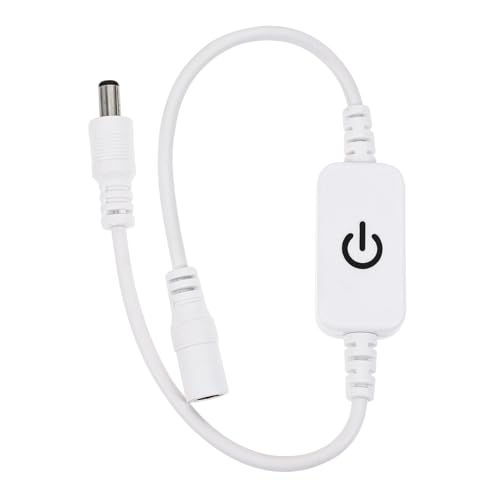 BAZEITFLOW LED Touch Steuerung Schalter Dc Steuerung für LED Lichtleisten mit Kapazitiver Sensorsteuerung Einstellbare Helligkeit Kompatibel bis Weiß Für Kosmetikspiegel und Möbelbeleuchtung von BAZEITFLOW