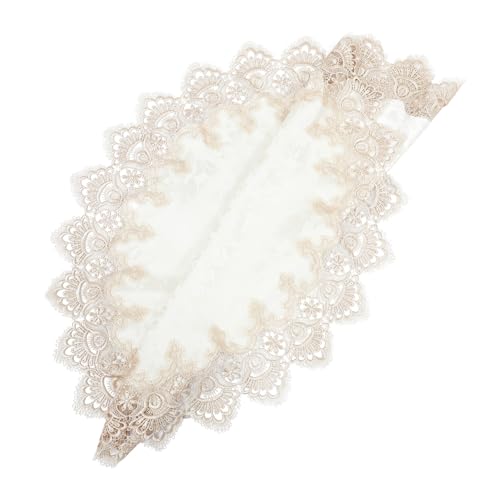 BAZEITFLOW Lace Lampshade Cover Waschbar Staubschutz Tischleuchte Dekor Rund Gelb Bewahrt Lampenschirm Tischlampe Zuhause von BAZEITFLOW