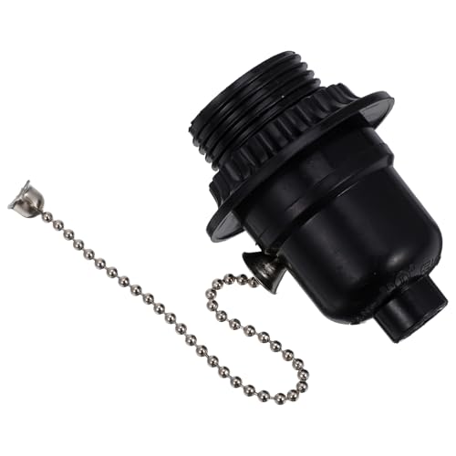 BAZEITFLOW Lampenfassung mit Zugschalter Schwarzer Metall Lampensockel für Tischlampen und Pendelleuchten Sicherer Lampenhalter mit Einfachem Zugkettenschalter Kompatibel mit Glühbirnen BAZEITFLOW Lampenfassung mit Zugschalter Schwarzer Metall Lampensockel für Tischlampen und Pendelleuchten Sicherer Lampenhalter mit Einfachem Zugkettenschalter Kompatibel mit Glühbirnen von BAZEITFLOW