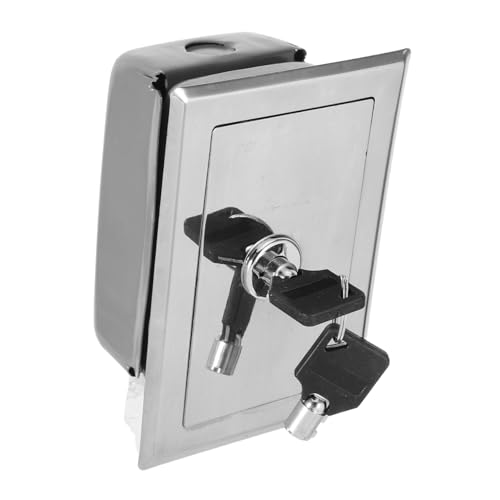 BAZEITFLOW Leere Schaltbox mit Schlüssel Manuelle Steuerung für Elektrische Rollläden und Garagentore Robustes Gehäuse Einfache Bedienung Sicherer Schutz Kompatibel für Unterputzmontage von BAZEITFLOW