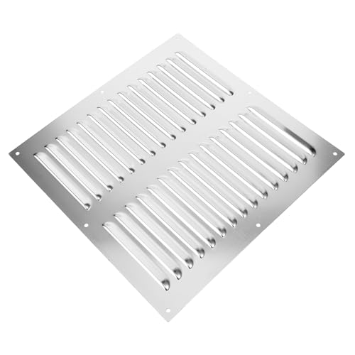 BAZEITFLOW Lüftungsgitter Aluminium mit Lamellen Wetterfeste Belüftungsabdeckung für Luftauslass Einfache Montage Vielseitig Einsetzbar für Abluft und Zuluftsysteme Silber BAZEITFLOW Lüftungsgitter Aluminium mit Lamellen Wetterfeste Belüftungsabdeckung für Luftauslass Einfache Montage Vielseitig Einsetzbar für Abluft und Zuluftsysteme Silber von BAZEITFLOW