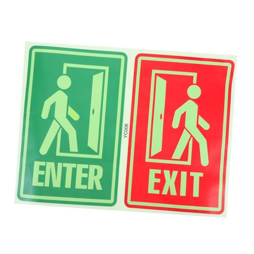 BAZEITFLOW Luminous Exit Indicator Sticker Selbstklebend Nachtlicht Wanddekoration für Korridore Schlafzimmer Wohnzimmer mit Langlebiger Reflektierender Leuchtkraft und Einfacher Montage BAZEITFLOW Luminous Exit Indicator Sticker Selbstklebend Nachtlicht Wanddekoration für Korridore Schlafzimmer Wohnzimmer mit Langlebiger Reflektierender Leuchtkraft und Einfacher Montage von BAZEITFLOW