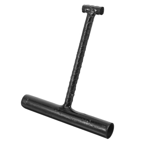 BAZEITFLOW Manhole Lifter Haken aus Robustem Gewindestahl Lang Griff Ergonomisch für Schachtdeckel und Rolladen Türen Multifunktionales Korrosionsbeständiges Werkzeug von BAZEITFLOW