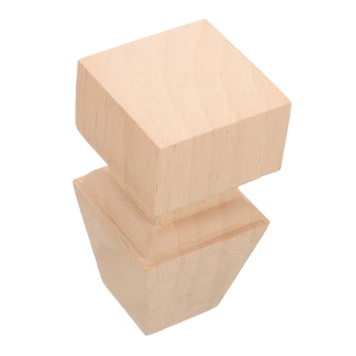 BAZEITFLOW Massive Holzfüße Möbelbeine mit Geschnitztem Design Hohe Ersatzmöbelbeine für Schrank Sofa Tisch Kommode Langlebige Holzmöbelfüße für Vielseitige Wohnraumnutzung von BAZEITFLOW