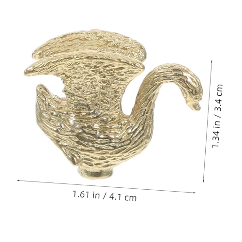 BAZEITFLOW Massiver Messing knauf Schrankgriff Tiermotiv Ergonomischer Griff Langlebiger Möbelgriff für Schlafzimmer Kleiderschränke Vintage Türgriff Robustes Design Vielseitig Einsetzbar von BAZEITFLOW